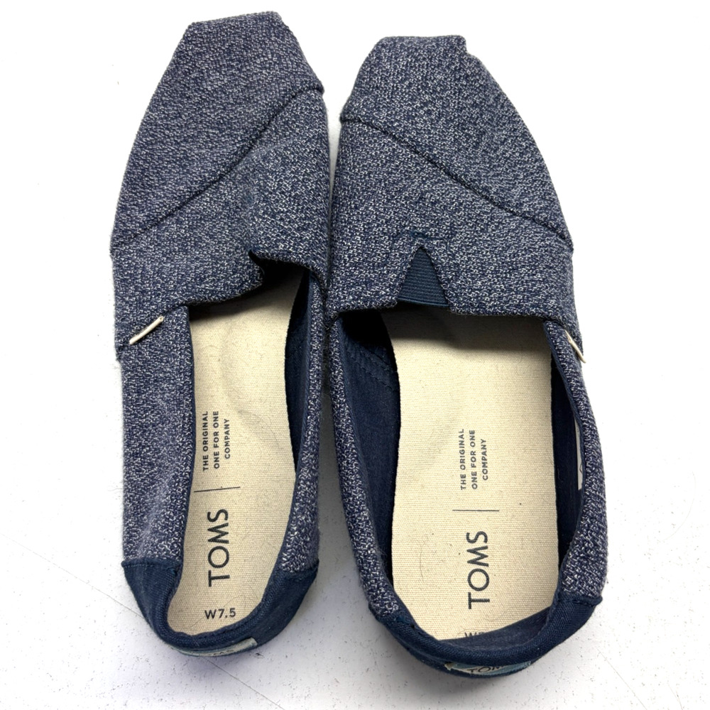 Toms Slate Blue Alpargata Slip-On Women's Size 7.5